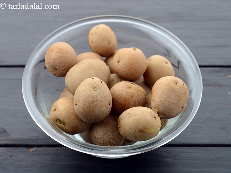 Step 29 – You can boil the baby potatoes in advance and keep.&nbsp;