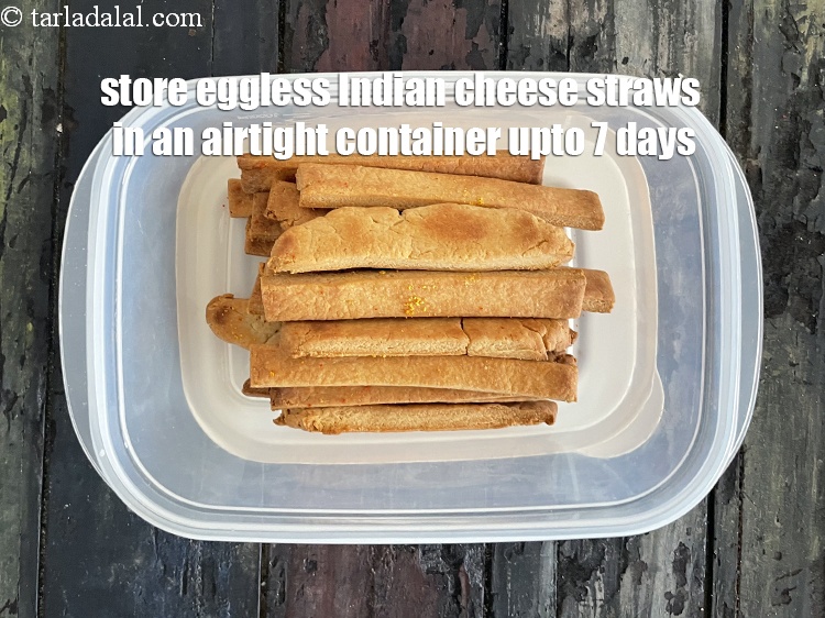 Step 28 – <meta charset="UTF-8" /> Store&nbsp;<strong>eggless Indian&nbsp;cheese sticks</strong>&nbsp;in a airtight container for 7 days.