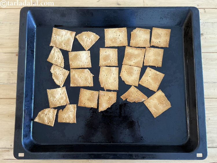 Step 28 – The crackers will appear a little soft when hot, but will get crisp once they …