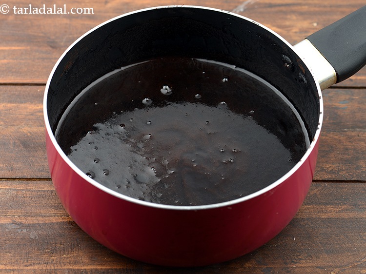 Step 19 – Completely cool the cocoa powder mixture other wise the biscuits will turn soggy.