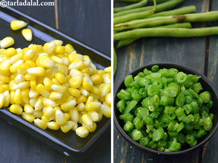 Step 46 – You can also add vegetables of your choice such as sweet corns and french beans.