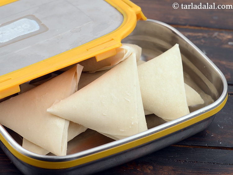 Step 29 – You can make and freeze these samosa in an air tight container or in a …