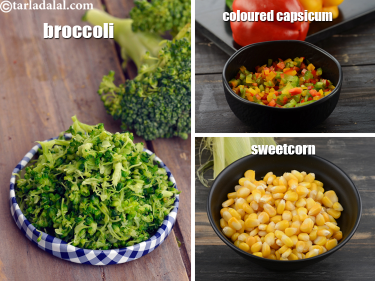 Step 47 – You can also add vegetables of your choice such as broccoli, coloured capsicum or sweetcorn&rsquo;s.