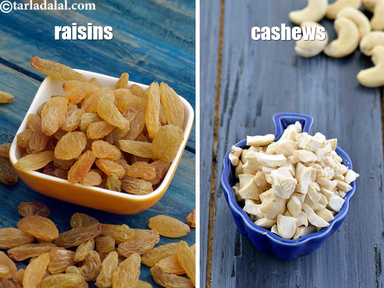 Step 18 – You can also add raisins or cashews.