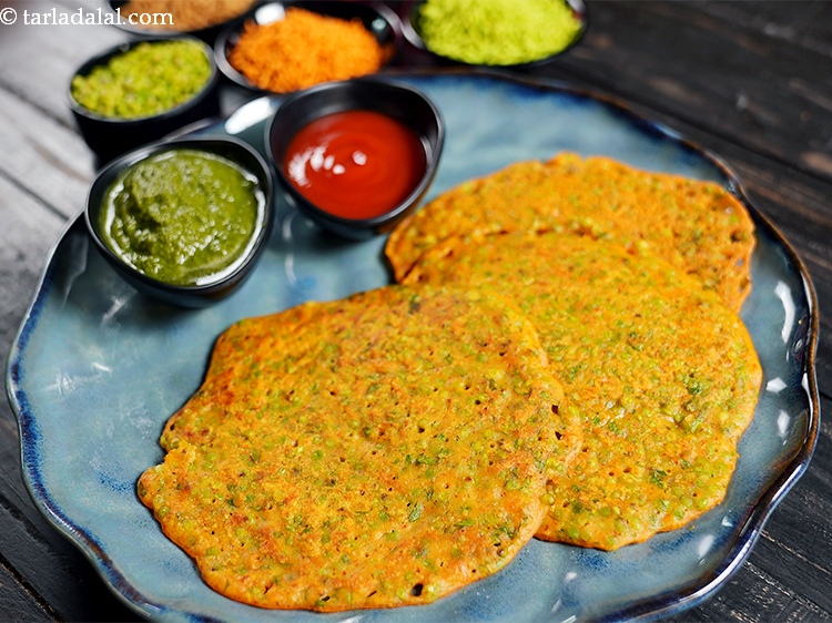 Step 19 – Make sure you serve the chilla immediately for the best flavour.