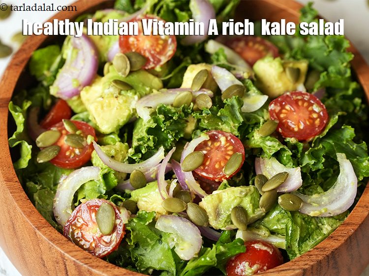 Step 20 – <meta charset="UTF-8" /><strong>healthy Indian Vitamin A rich &nbsp;kale salad.</strong>