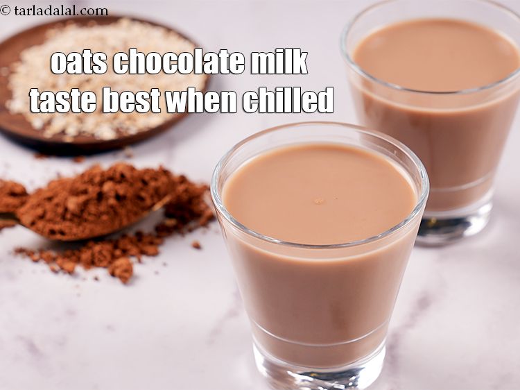 Step 17 – Oats chocolate milk taste best when chilled.