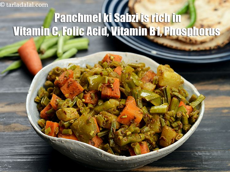 Step 35 – <strong>Panchmel ki Sabzi&nbsp;is rich in&nbsp;Vitamin C,&nbsp;Folic Acid,&nbsp;Vitamin B1,&nbsp;Phosphorus.</strong> <ol> <li><strong>Vitamin C&nbsp;</strong>: &nbsp;<a href="https://www.tarladalal.com/recipes-for-Vitamin-C-Rich-Indian-Recipes-804">Vitamin C&nbsp;</a>is a …