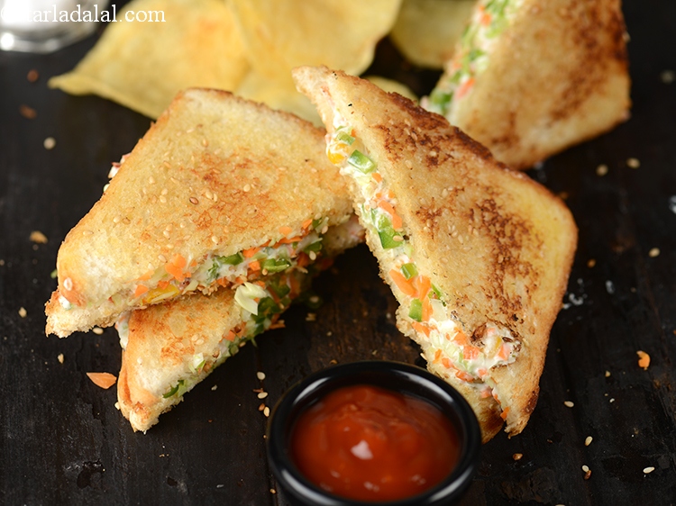 Step 30 – Bread will become soggy if you serve the sandwich after long time.