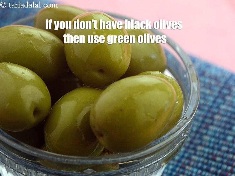 Step 38 – <u><em>If you don&#39;t have black olives then use green olives.</em></u> You can skip this if …