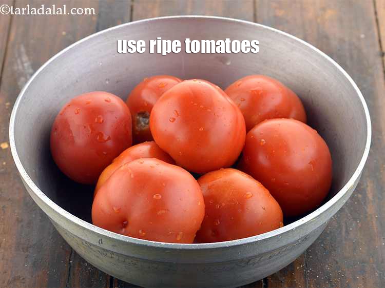 Step 24 – You should use ripe tomatoes to make the chutney.