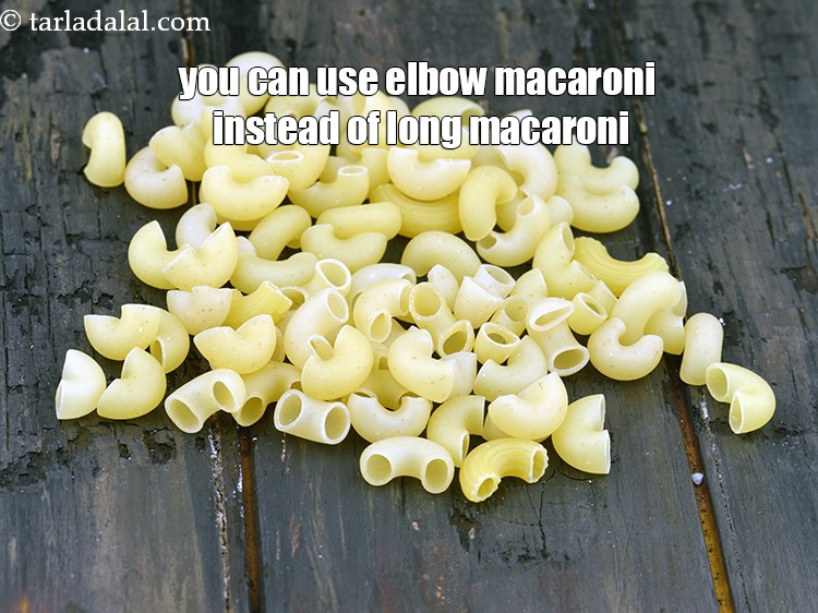 Step 24 – You can use elbow macaroni instead of long macaroni.