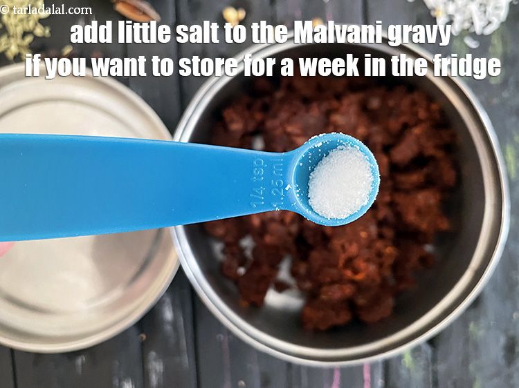 Step 38 – Add a little salt to the Malvani gravy if you want to store for a …
