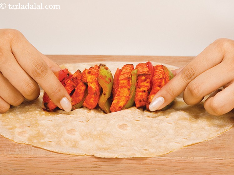 Step 18 – The size of the rotis is big (9&rdquo; in diameter) as it is used to …