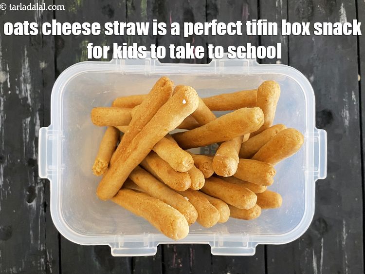 Step 33 – Oats cheese straw is a perfect tiffin box snack for kids to take to school.