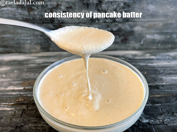 Step 32 – This is the consistency of the pancake batter.
