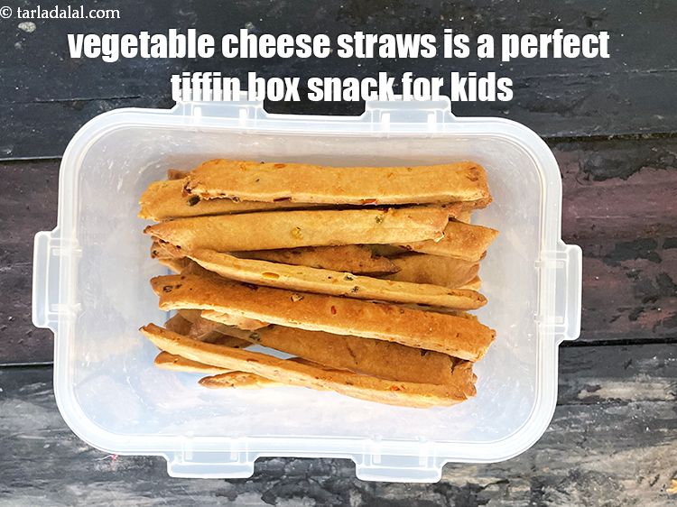 Step 28 – <strong>vegetable cheese straws</strong> is a perfect tiffin box snack for kids to take to school.