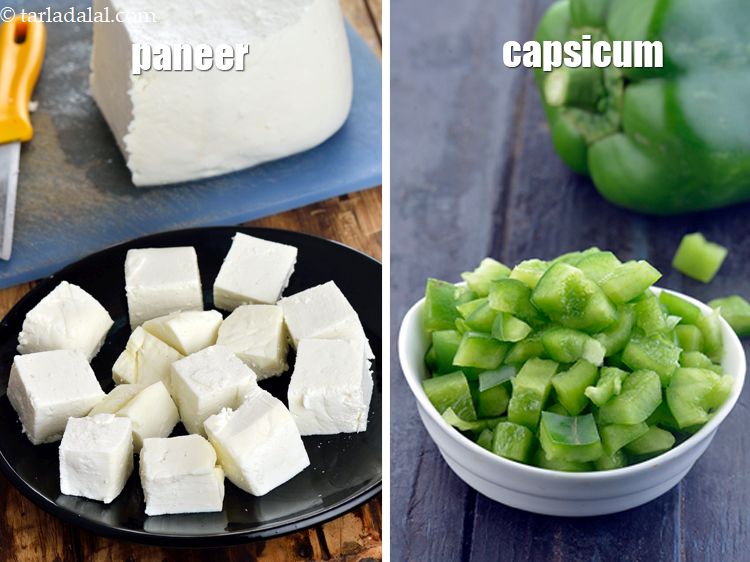 Step 31 – If you do not wish to saut&eacute; the paneer and capsicum you can avoid doing …