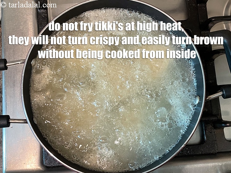 Step 47 – Do not fry tikki's at high heat, they will not turn crispy and easily turn …
