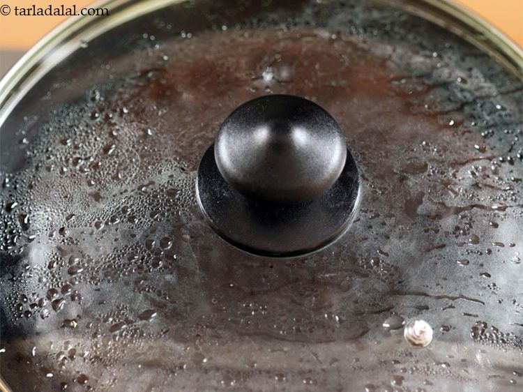 Step 20 – Do not open the lid till 15 minutes otherwise the steam will escape and cake …