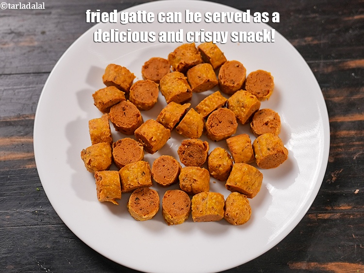 Step 59 – Fried gatte can be served as a delicious and crispy snack!