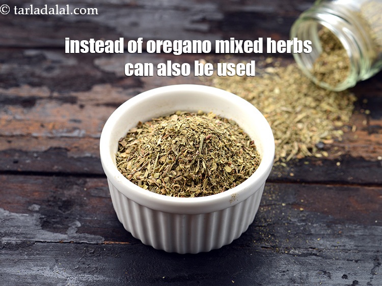 Step 26 – Instead of oregano mixed herbs can also be used.&nbsp;