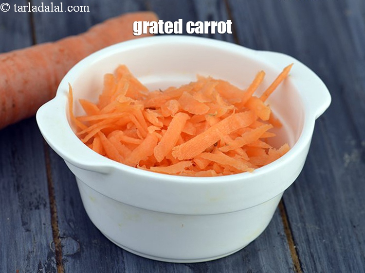 Step 30 – You can also use grated carrot if you do not wish to cut thinly sliced …