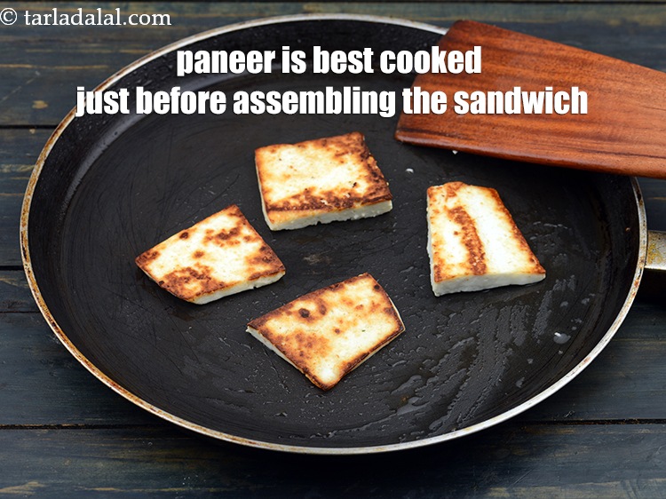 Step 60 – The paneer is best cooked just before assembling the sandwich.&nbsp;