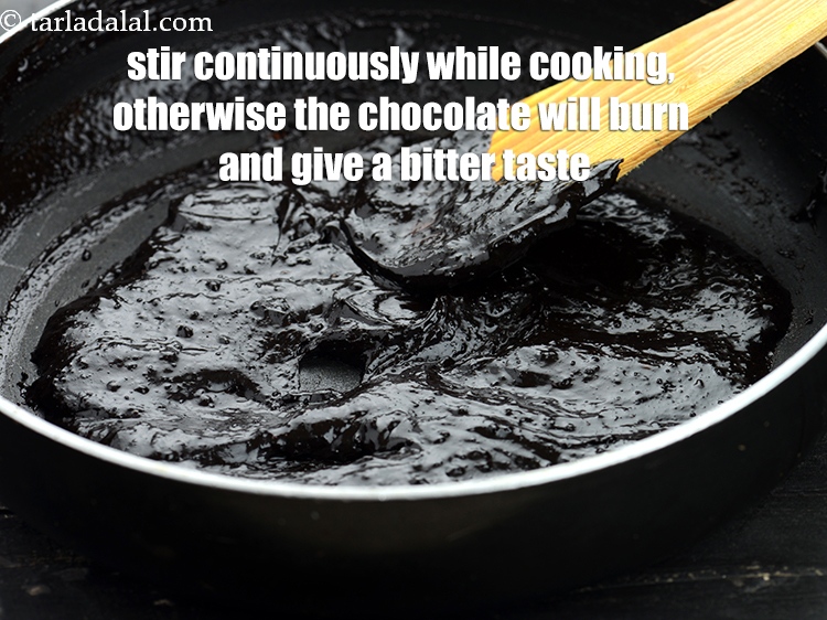 Step 17 – Stir continuously while cooking, otherwise the chocolate will burn and give a bitter taste. &nbsp;