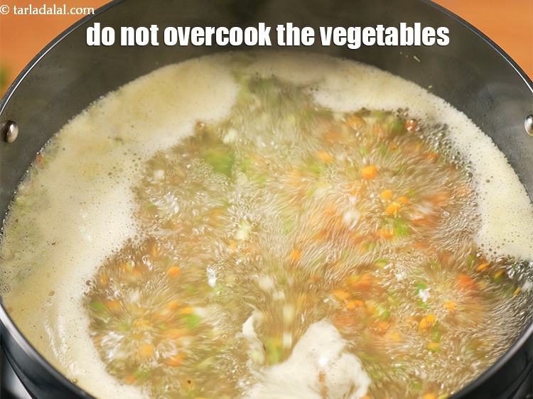 Step 26 – Do not overcook the vegetables. Boil them just enough to maintain their crunch and enjoy …