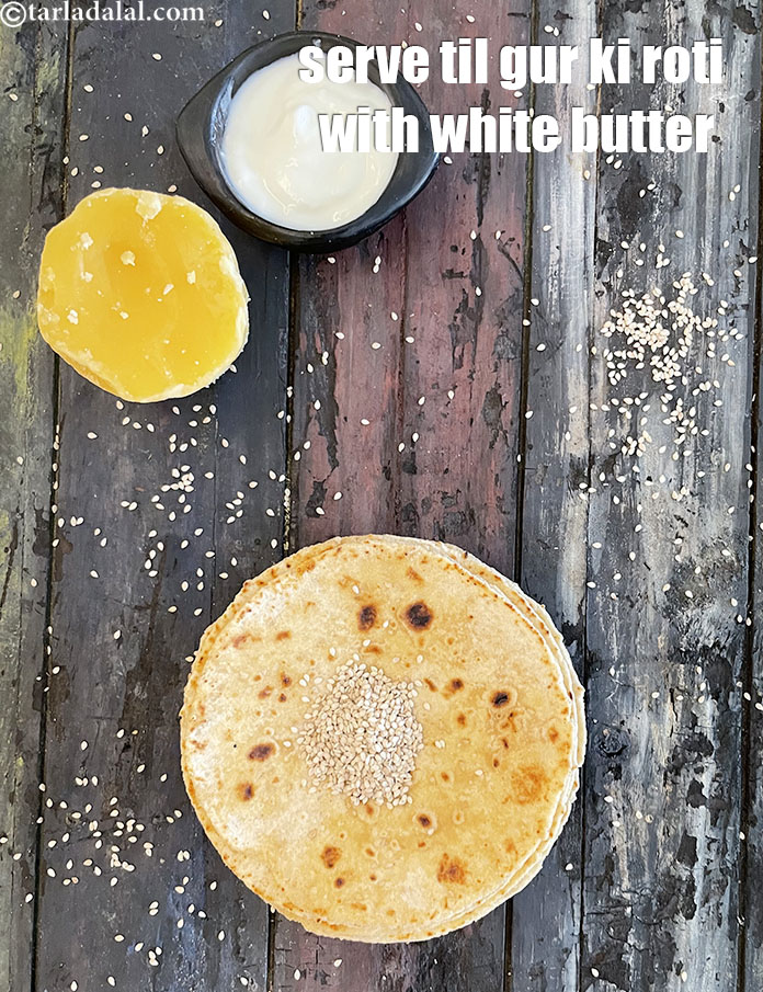 स्टेप 30 – <strong>तिल गुड़ की रोटी रेसिपी&nbsp;|&nbsp;गुड़ और तिल की रोटी&nbsp;|&nbsp;हेल्दी गुड़ …