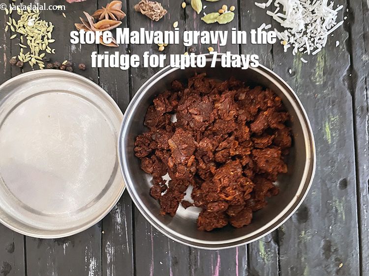 Step 39 – Store Malvani gravy in a steel container for upto a week.&nbsp;