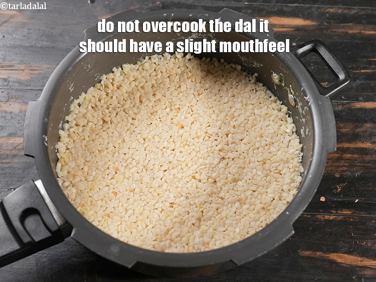 Step 34 – Do not overcook the dal it should have a slight mouthfeel.