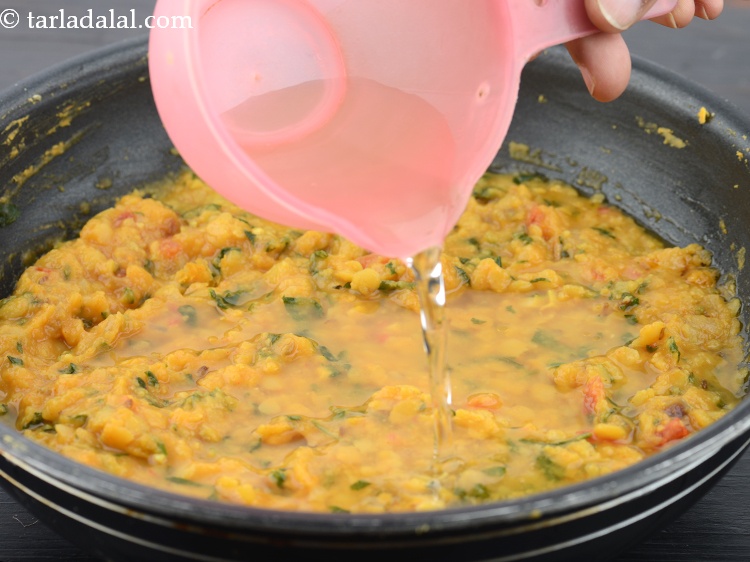 Step 28 – If serving the dal, add little water to adjust the consistency. &nbsp;