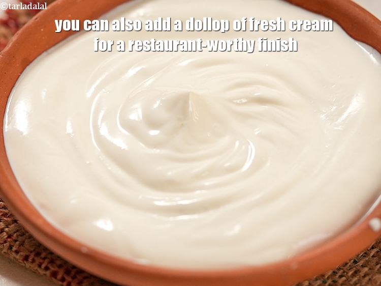 Step 60 – You can also add a dollop of fresh cream for a restaurant-worthy finish.