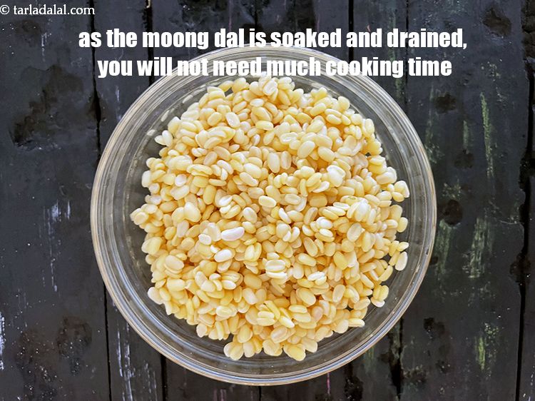 Step 33 – As the moong dal is soaked before, you don&#39;t need much cooking time.