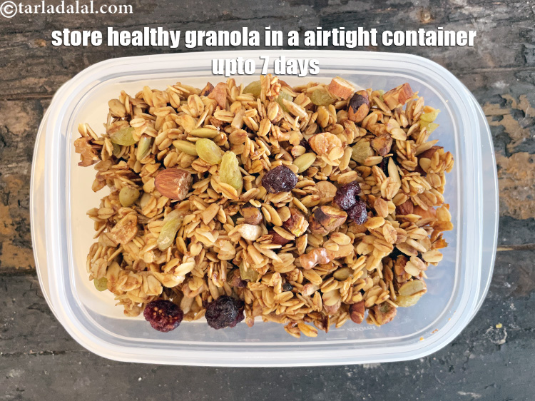 Step 31 – Store <meta charset="UTF-8" /><strong>healthy granola | Indian crunchy homemade granola | no sugar granola recipe …