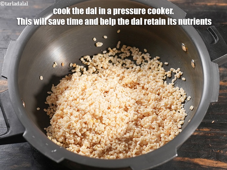 Step 35 – Cook the dal in a pressure cooker. This will save time and help the dal …