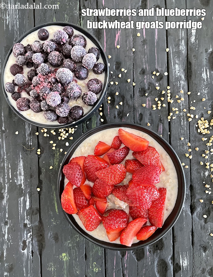 Step 28 – You can use any combination of fruits. Try frozen blueberries in one bowl and fresh …