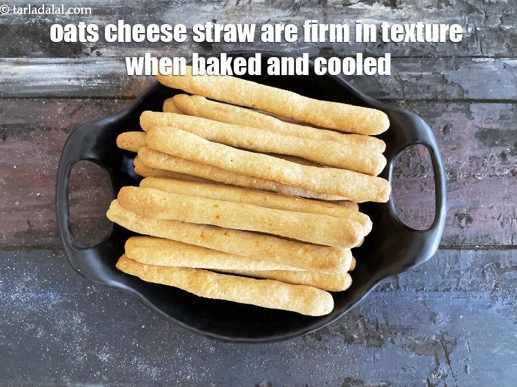 Step 36 – Oats cheese straw are firm when baked and cooled and not super crisp.&nbsp;