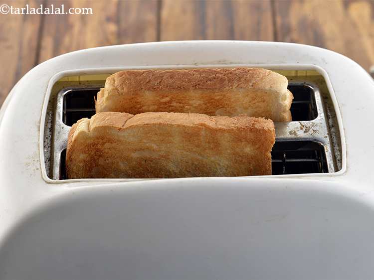 Step 27 – You can also use toasted bread slices instead of plain bread slices to make sandwich.