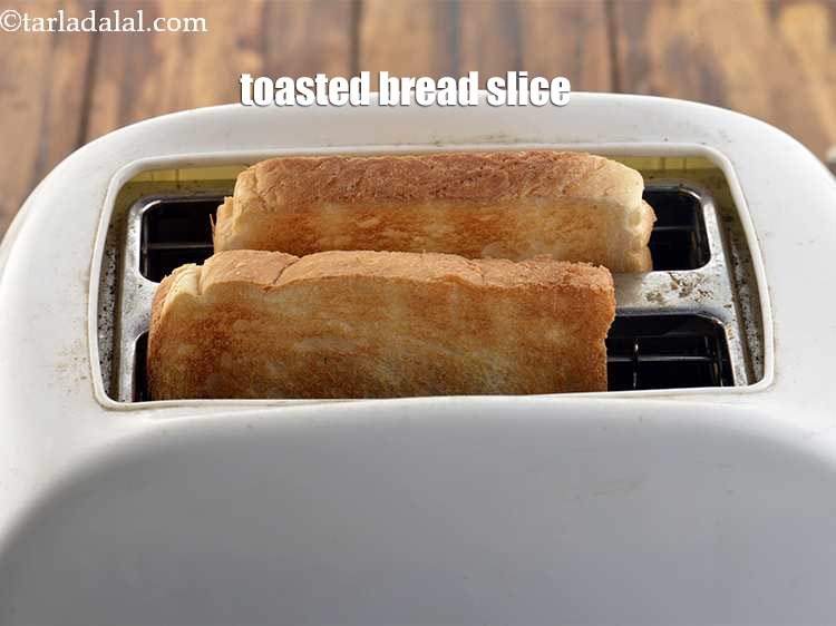 Step 41 – Traditionally, bread slices are deep-fried in ghee but, we have shallow fried them. Alternatively, if …