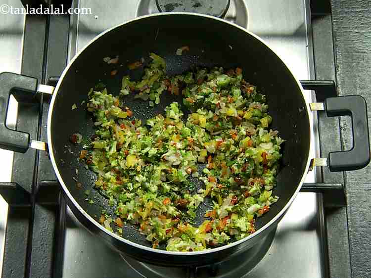 Step 13 – Switch off the flame and keep the mixture aside to cool slightly.