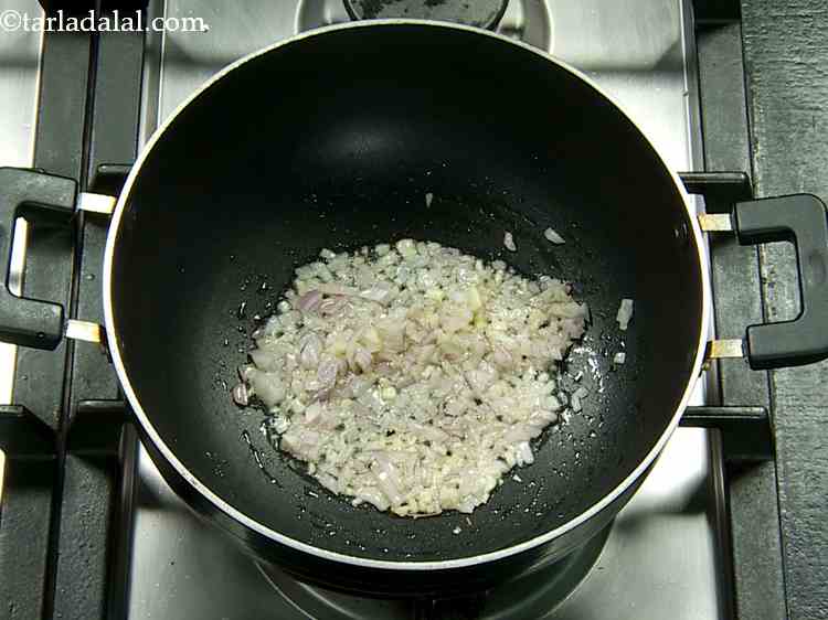 Step 7 – Add the onions and saut? on a medium flame for 1 minute or till translucent. …