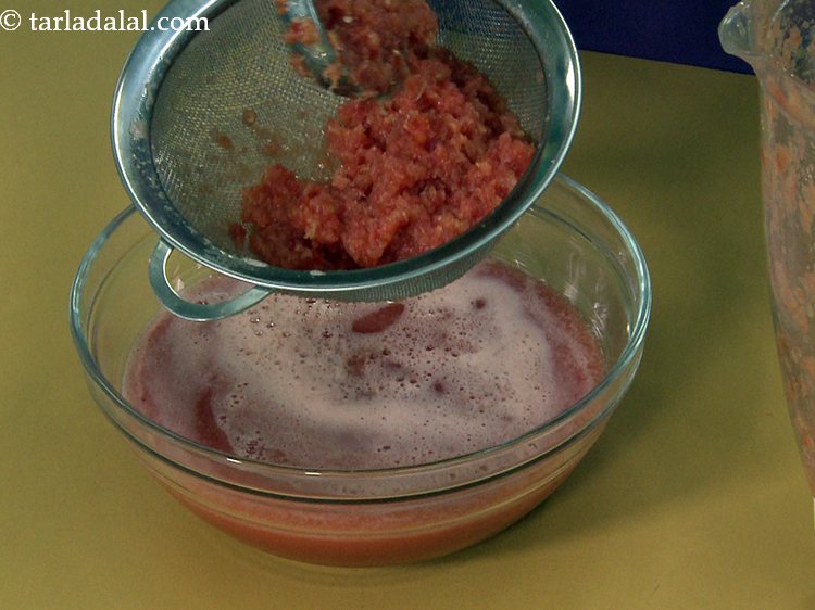 Step 10 – Strain the juice using a strainer. We recommend that you use a high quality blender …