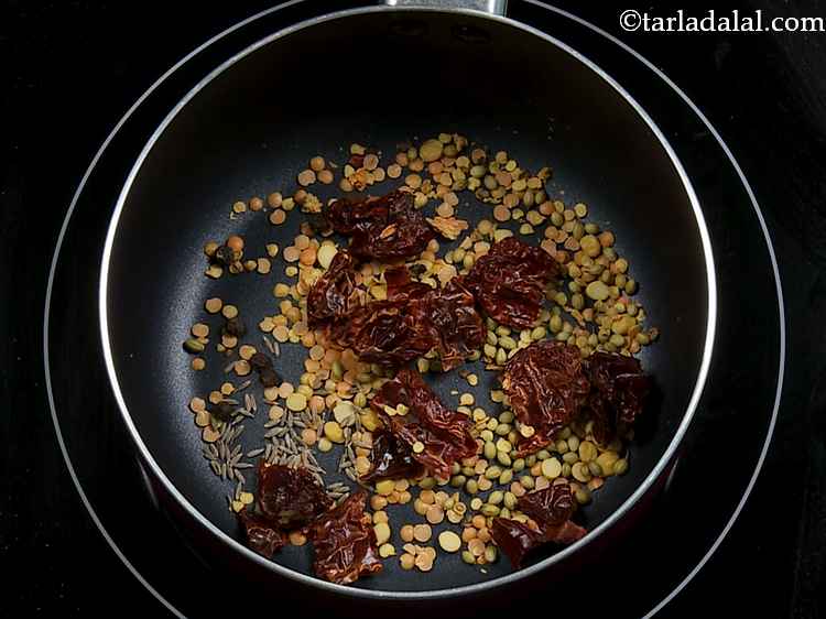 Step 6 – Add the whole cumin seeds. Cumin along with coriander seeds give earthy, robust tones to …