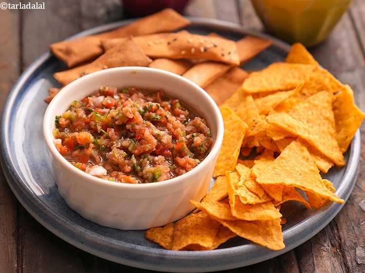 Step 15 – This<strong> homemade tomato salsa recipe</strong> is a classic combination of fresh tomatoes, onions, cilantro, lime …