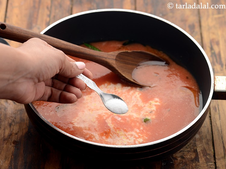 स्टेप 16 – नमक डालें।