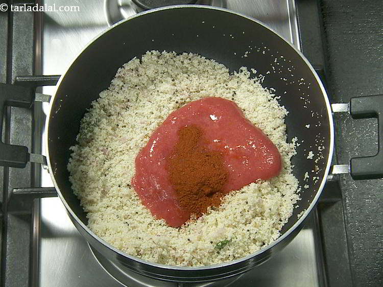 Step 13 – Add chilli powder. Add more or less to suit your palate.