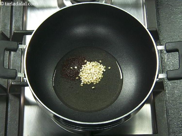 Step 6 – Add urad dal. For an added crunch, you can toss in some cashew nuts, peanuts …